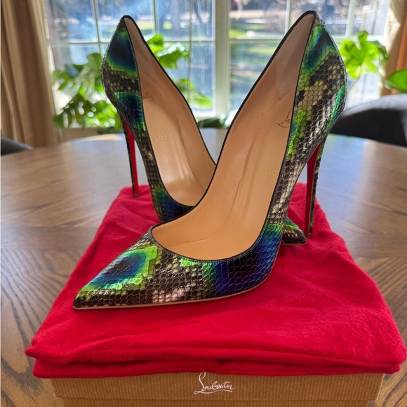 Christian Louboutin Shoes - RARE python 120mm So Kates